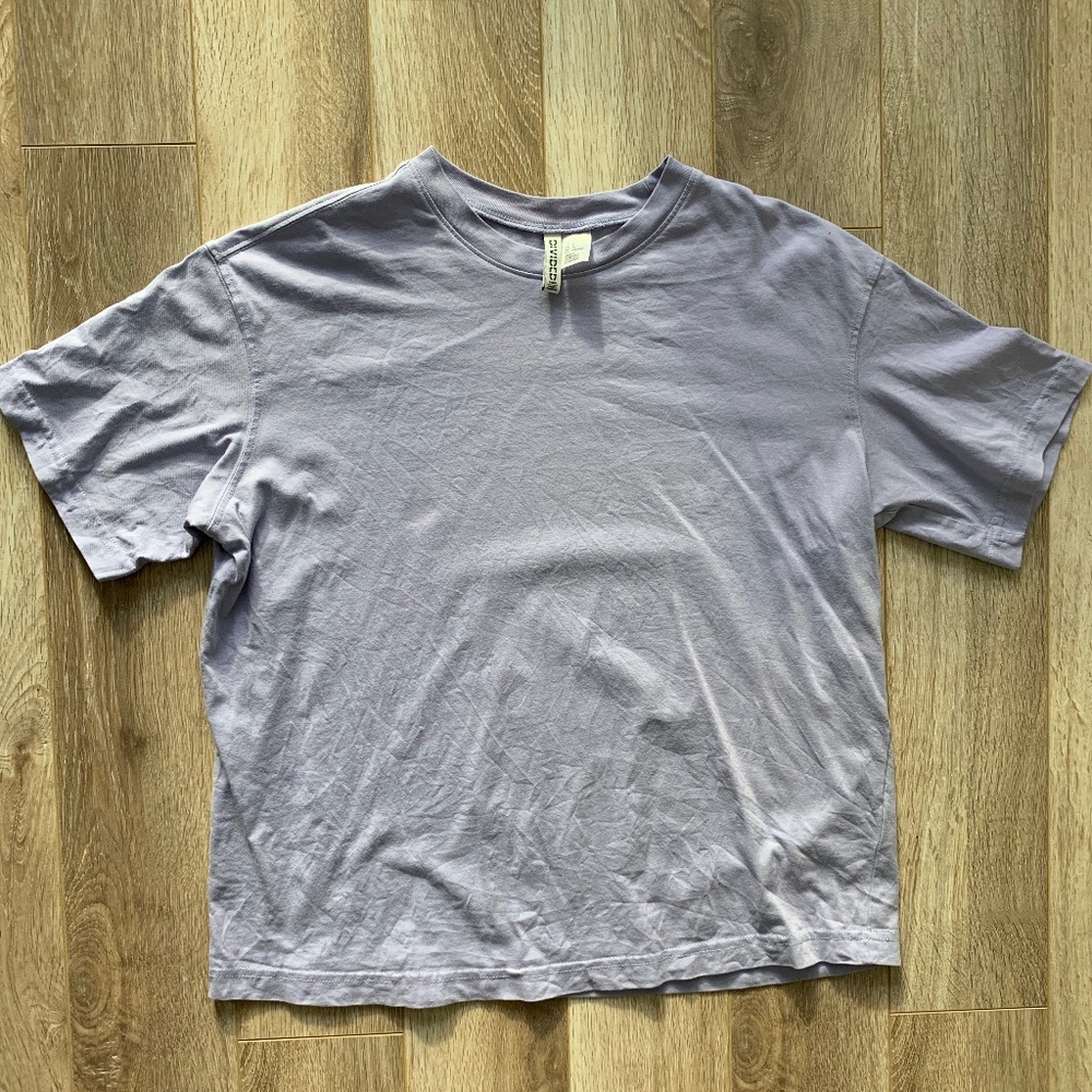 Light Purple/Lavender Oversized Basic Tee - Like New